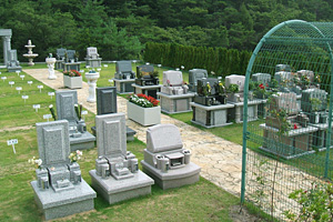 「芝生墓地」風景